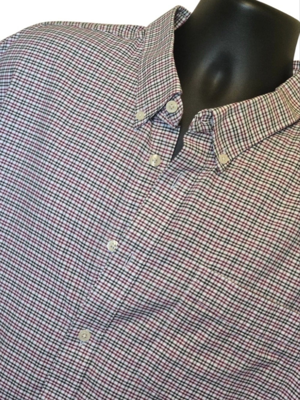 Eddie Bauer Men's Button-Down Check Shirt Sz TXXXL